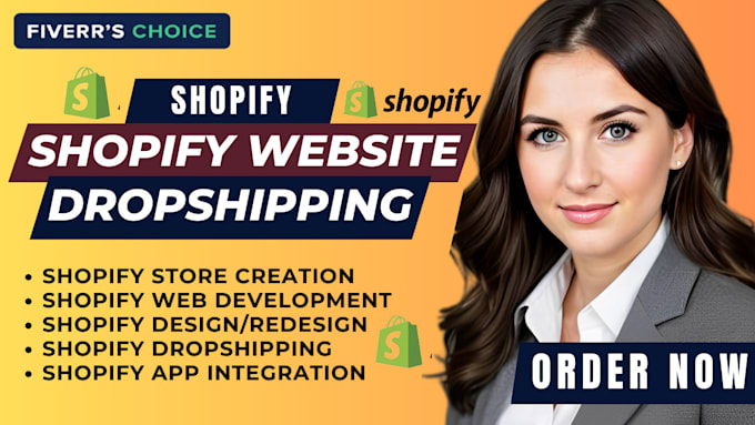 Gig Preview - Do shopify website development build shopify website shopify redesign