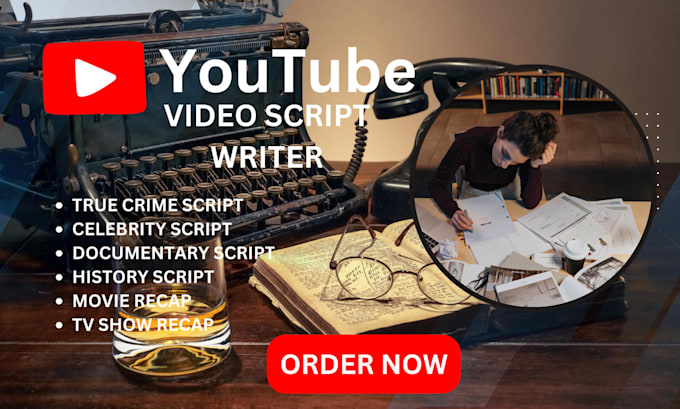 Gig Preview - Handle research, scriptwriting, and video editing for your youtube channel