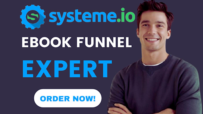 Gig Preview - Systeme io ebook sales funnel, ebook promotion, amazon kdp book publishing