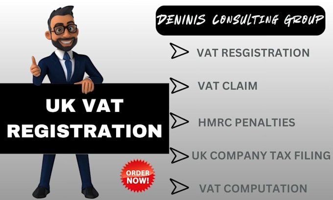 Gig Preview - Do vat oss registration and filing services for UK, germany, france, italy,spain