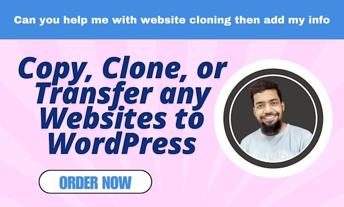 Gig Preview - Copy, clone, transfer, or replicate any website to wordpress