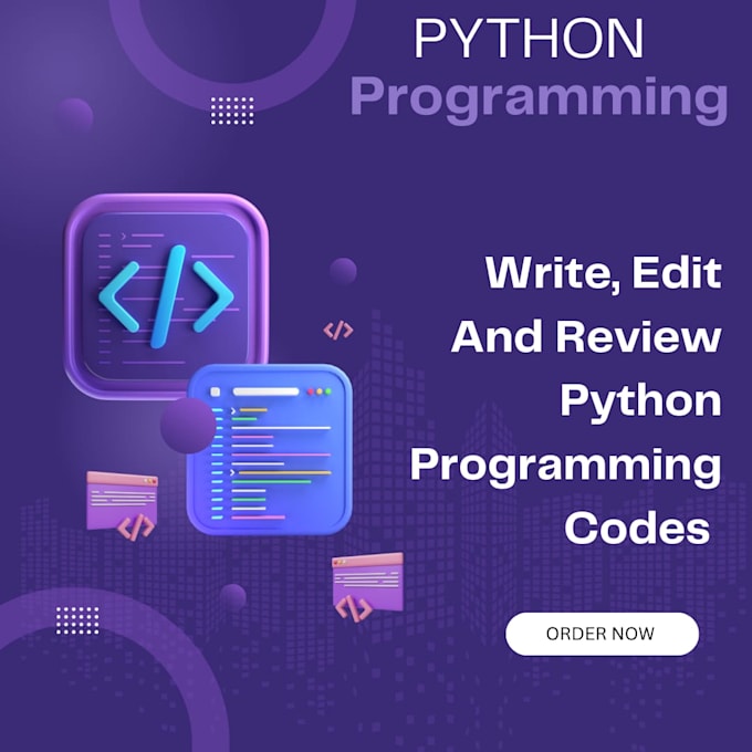 Bestseller - write, edit, review python programming codes