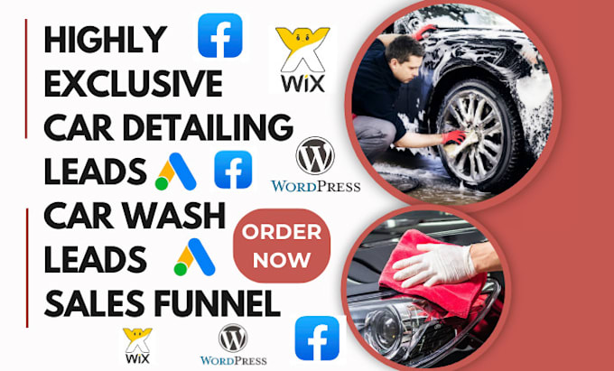 Gig Preview - Generate car detailing leads car wash auto detailing car vacuum car wax leads