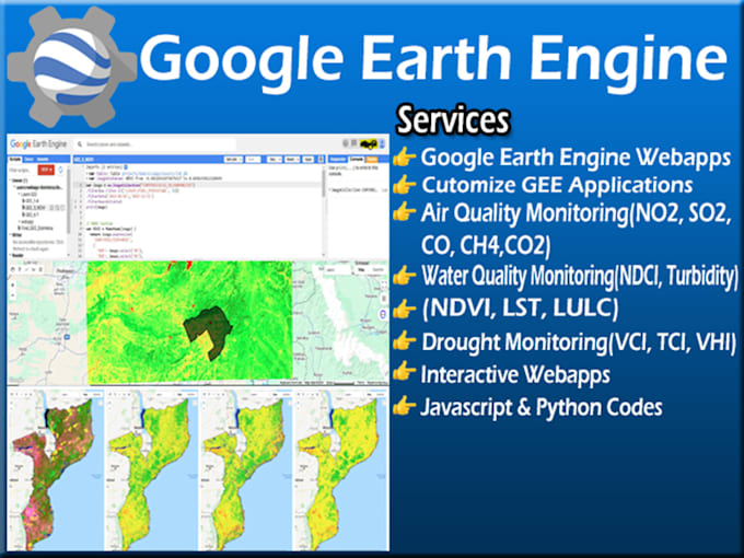 Gig Preview - Develop custom google earth engine web apps for geospatial analysis