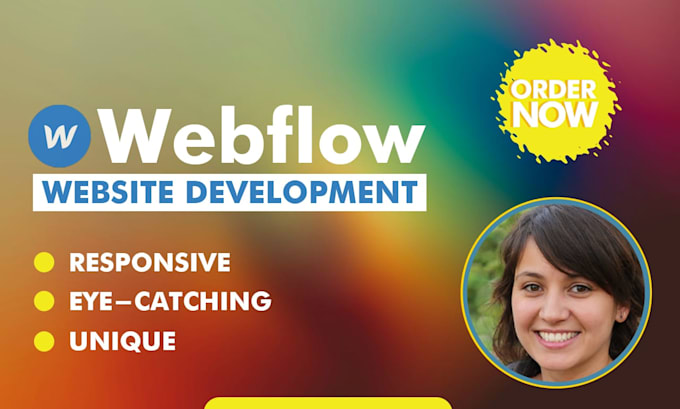 Gig Preview - Be your webflow expert , webflow developer and responsive webflow designer