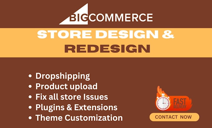 Gig Preview - Design redesign a bigcommerce website design bigcommerce store product listing