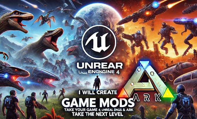 Bestseller - create game modder for unreal engine 4,unreal engine 5 ark mods