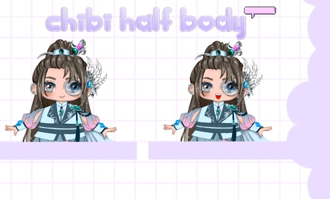 Gig Preview - Custom half body chibi model