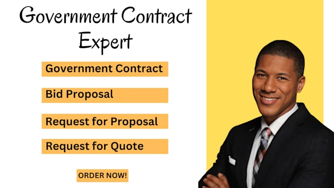 Gig Preview - Respond to set aside government contract rfp rfq bid proposal mbe, vosb contract