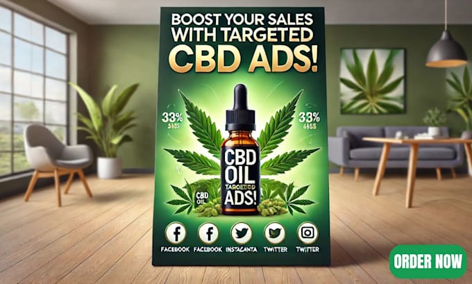 Gig Preview - Run targeted cbd ads to boost sales and engagement