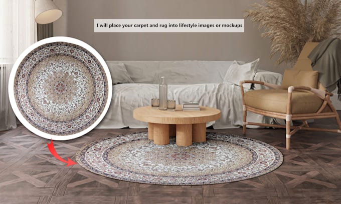 Gig Preview - Showcase your carpet and rug images on the room and garden