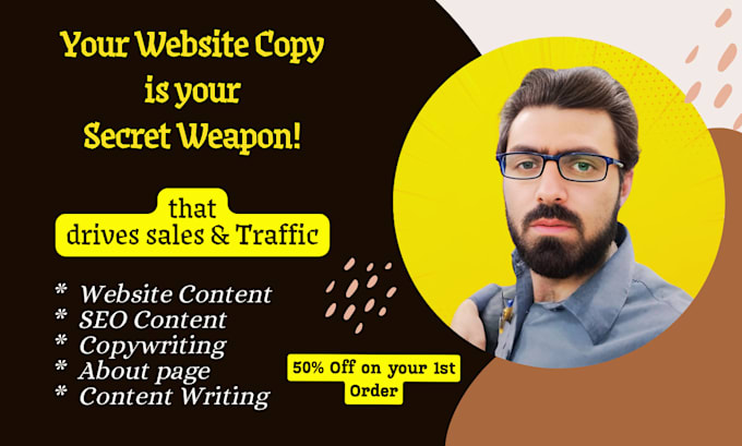 Gig Preview - Craft SEO website content and do website copywriting or content writing