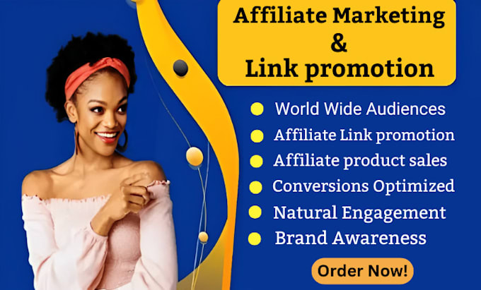 Gig Preview - Affiliate link promotion, clickbank affiliate link,  referral link, digistore