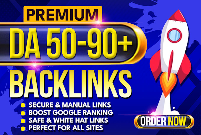 Gig Preview - Do high authority SEO backlinks manual link building service for google ranking