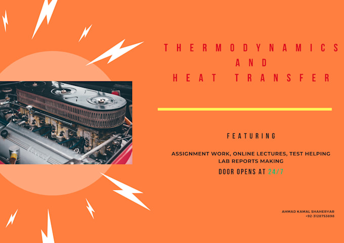 Gig Preview - Teach heat transfer, thermodynamics