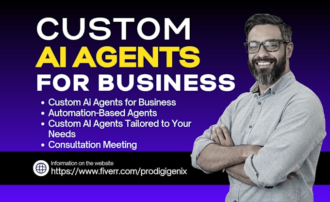 Gig Preview - Build and develop custom ai agents for your business automation