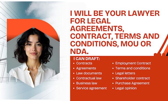 Gig Preview - Legal contract, operating agreement, nda, terms and conditions,legal documents