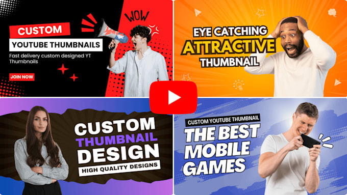 Bestseller - create custom youtube thumbnails to boost clicks and increase views