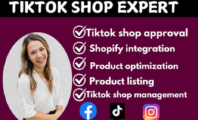 Gig Preview - Create professional tiktok shop, US tiktok shop boost sales and reach millions