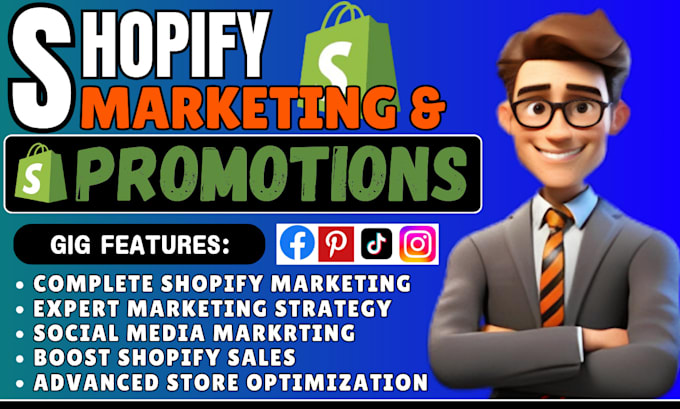 Gig Preview - Do shopify dropshipping marketing, shopify sales, or ecommerce store promotion