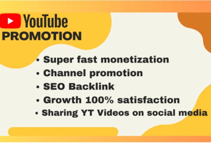 Gig Preview - Do super fast organic youtube promotion and yt channel growth