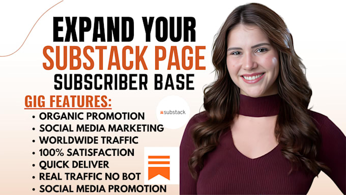 Gig Preview - Massively do substack promotion, substack page link promotion to active audience