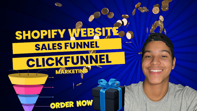 Gig Preview - Promote your shopify website marketing sales funnel clickfunnel to boost sales