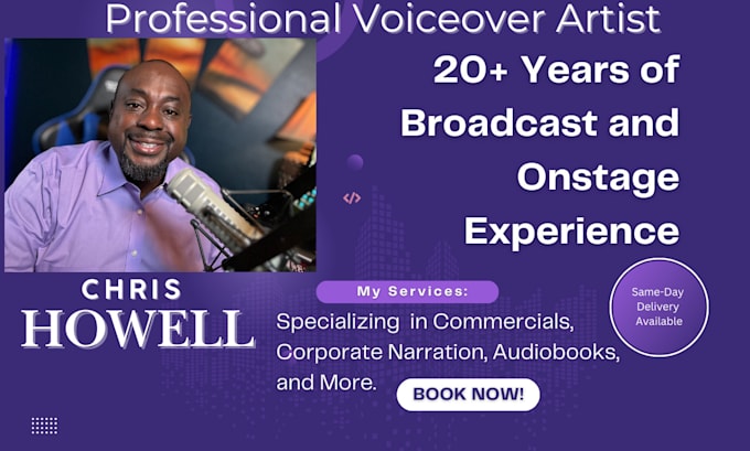 Bestseller - produce a professional american male voiceover