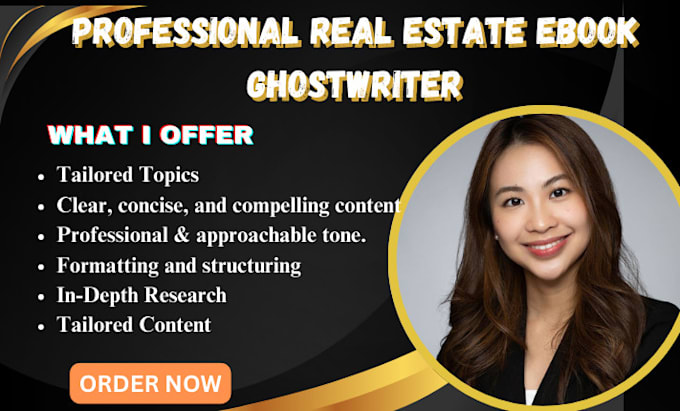 Gig Preview - Ghostwrite real estate ebook, estate guide and investment and personal finance