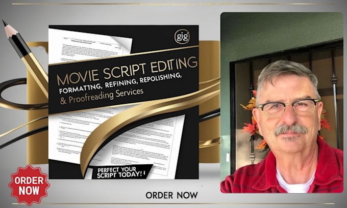 Gig Preview - Proofread edit format your movie script screenplay tv series youtube featur film