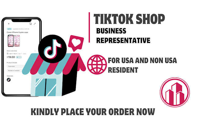 Gig Preview - Setup usa tiktok shop and be your us business representative