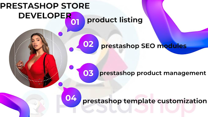 Gig Preview - Developer prestashop store, SEO modules prestashop template design and customize