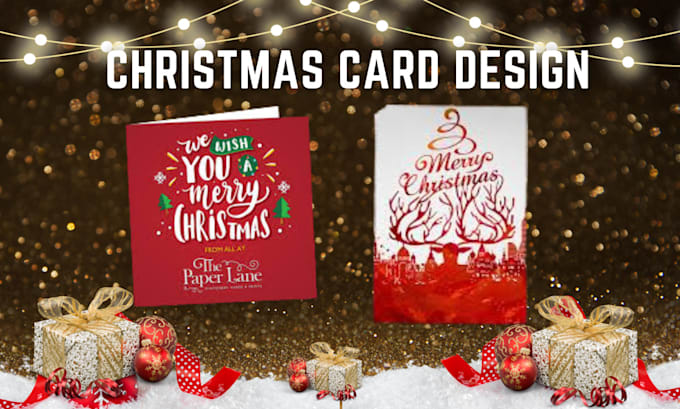 Gig Preview - Design christmas card design, christmas flyer design, holiday logo design