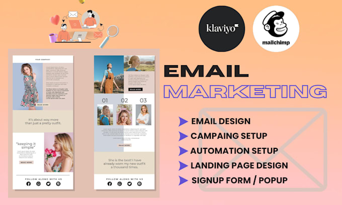 Bestseller - build advanced email template with mailchimp, klaviyo