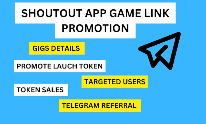 Gig Preview - Do telegram referral link promotion,app game share link to 80m usa,uk tg users