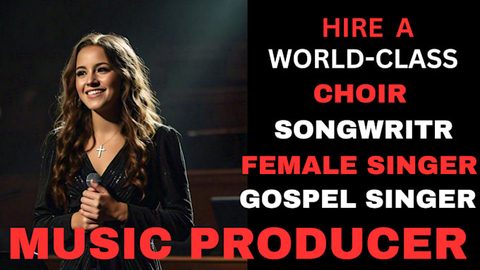 Gig Preview - Do christian song be female gospel singer, edm pop jingle , worship, jingle song