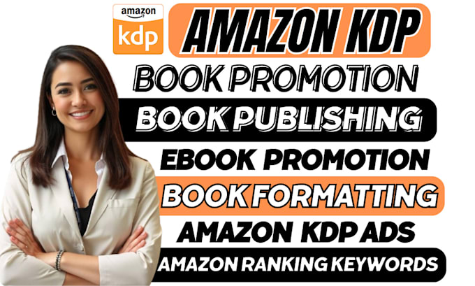 Gig Preview - Amazon kdp book publishing book formatting kindle ebook promotion children book