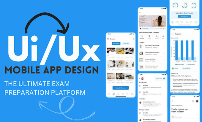 Gig Preview - Create a uiux mobile app design, ui android design,  uiux figma app design