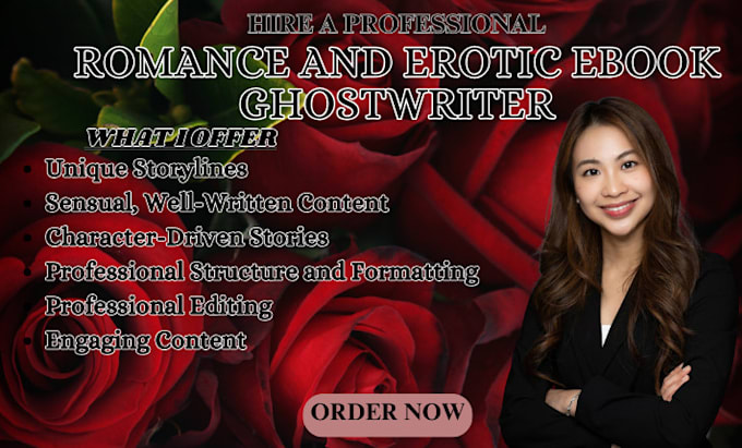 Bestseller - ghostwrite your romance, erotic story and fantasy ebook