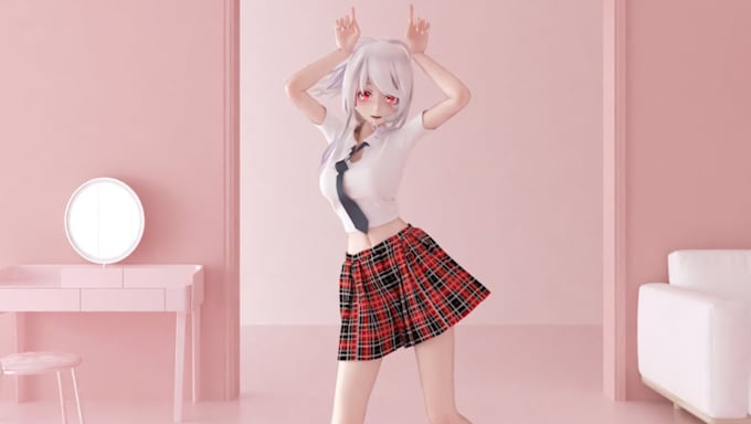 Gig Preview - Convert, fix and perfect your koikatsu model for mmd vrchat vtuber vrm sfm