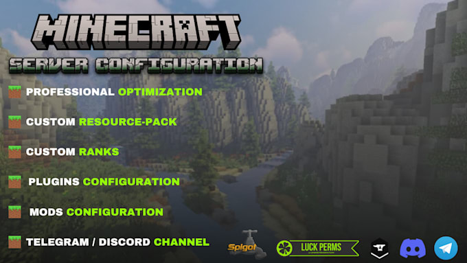 Gig Preview - Setup a minecraft server for you