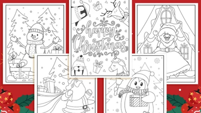 Gig Preview - Design or redesign christian christmas coloring for audit and kids or new year