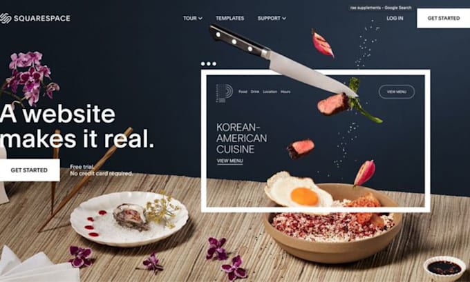 Gig Preview - Create or recreate squarespace website design in 24 hours