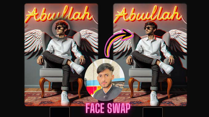 Gig Preview - Do realistic face swap on images as ai artist face replacement