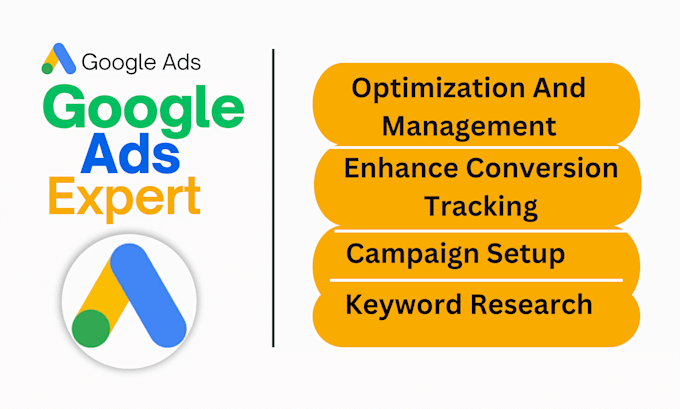 Gig Preview - Setup manage google PPC search, adwords, enhanced conversion tracking