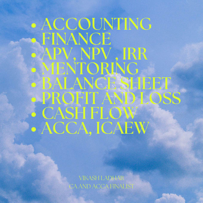 Gig Preview - Mentor accounting, finance and taxation