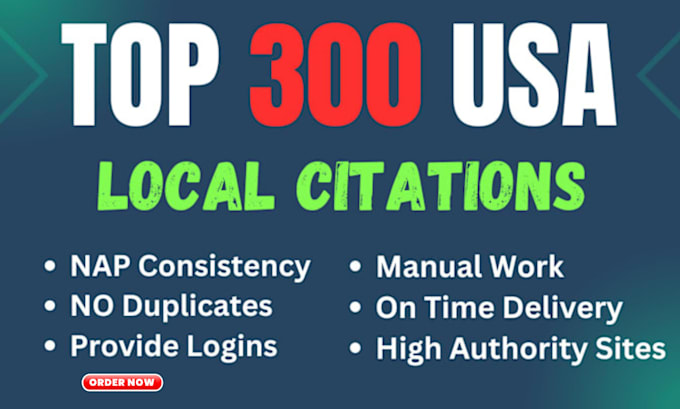 Gig Preview - Create and list your business with in 300 USA local citation