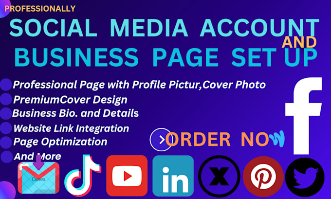 Bestseller - create and setup facebook business page and other