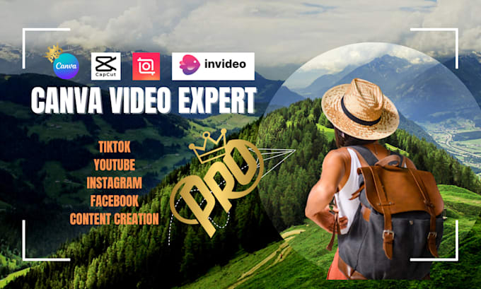 Gig Preview - Video edit youtube clips instagram reel tiktok with canva pro capcut and filmora