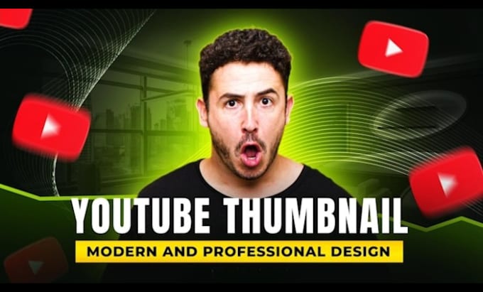 Gig Preview - Create custom youtube thumbnail in 12 hours